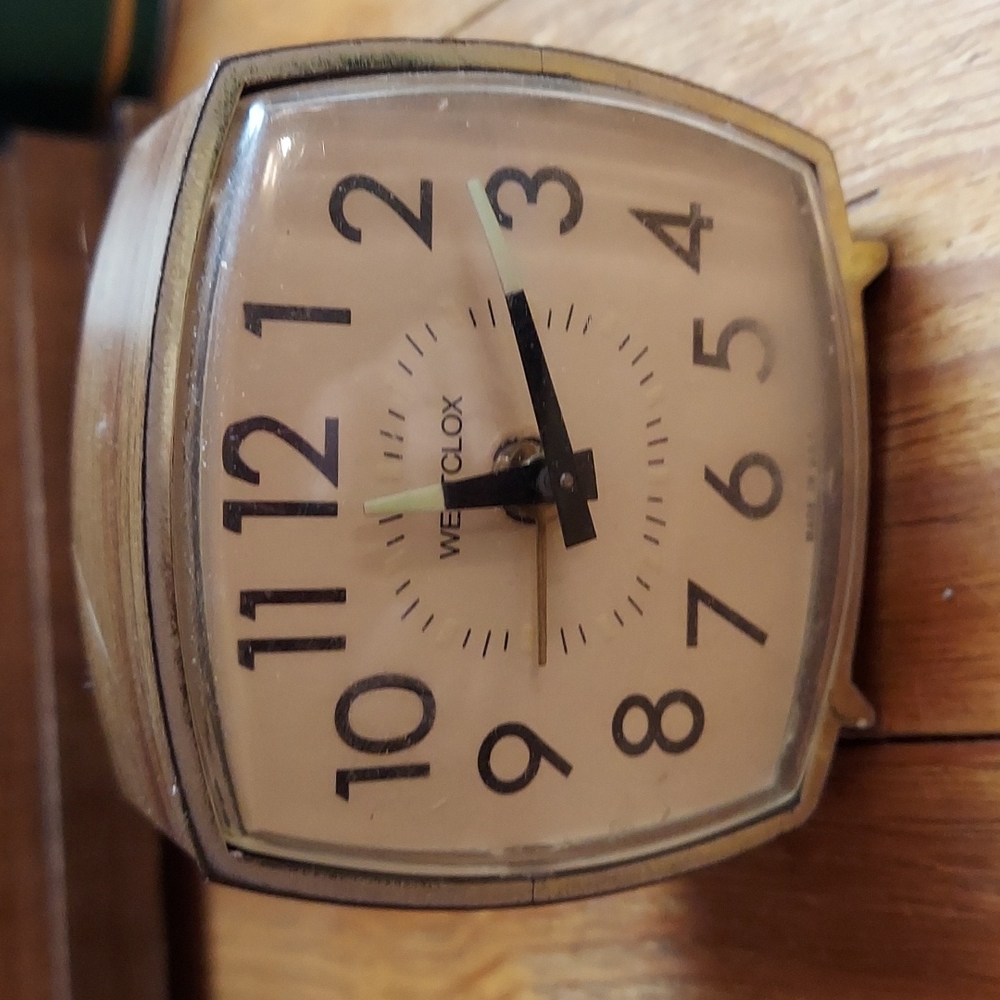Vintage Westclox Wind Up Alarm Clock